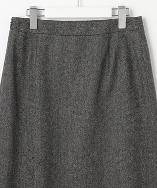 J.PRESS LADIES 【セットアップ対応】ウールストレッチツイード スカート グレー系