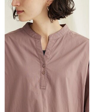 CRAFT STANDARD BOUTIQUE 袖レース使いワンピース Mocha