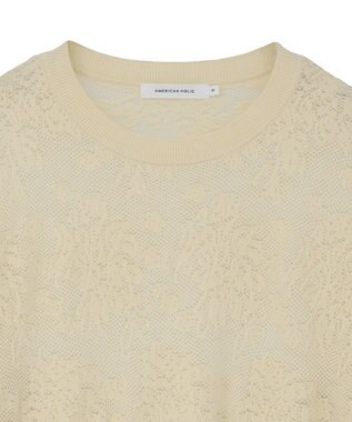 AMERICAN HOLIC レース編みニットプルオーバー Ivory