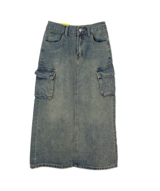 WEGO カーゴデニムスカート デニム中濃色
