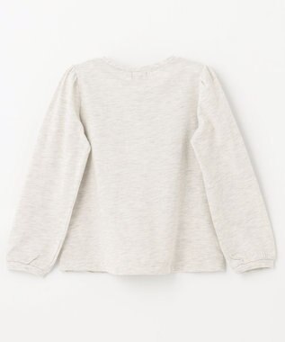 ANY KIDS ロゴ入り 長袖 Ｔシャツ 杢グレー