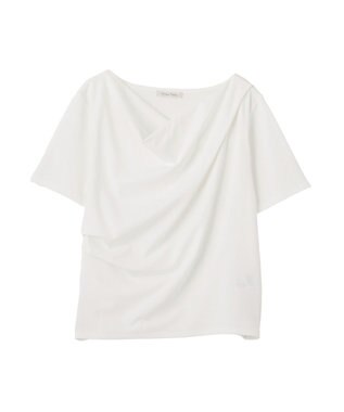 Green Parks ５分袖ドレーププルオーバー Off White