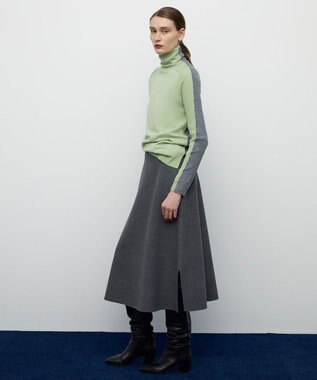BEIGE， 【CLUEL 10月号掲載・S-size】LA MONNAIE / タートルニット Sage×M.Gray