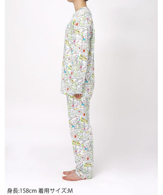 tsumori chisato SLEEP ツモリチサト パジャマ 綿100%(本体) 長袖 長ズボン レディース UDX595/ワコール アイボリー