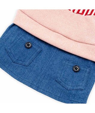 PET PARADISE J.PRESS 杢 トレーナー スカートつなぎ 小型犬 ピンク