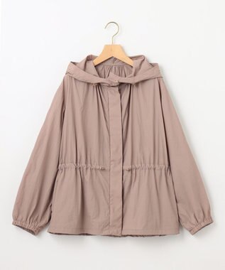 組曲 【撥水・WEB限定】ギャザーフード パッカブルブルゾン ブラウンベージュ系