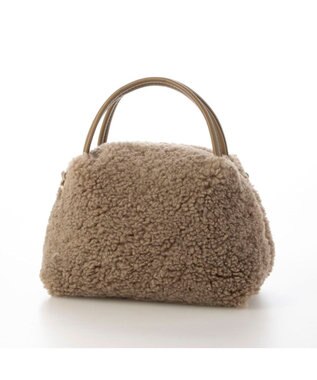 UNBILLION カシュカシュ cachecache / ボアボックスミニトートバッグ ブラウン