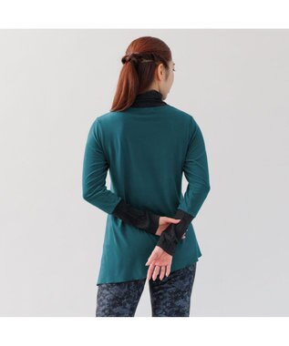 Chacott ノーソーイングニットコンビTシャツ グリーン