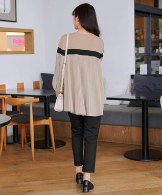 Tiaclasse L アンクルテーパードパンツ ブラック