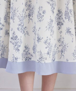 Tiaclasse L 【洗える】トワルドジュイ配色ワンピース アイボリー