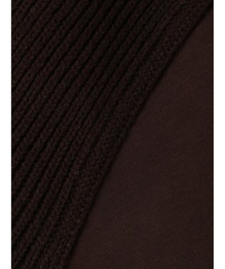 CRAFT STANDARD BOUTIQUE 片畔ニットドッキングチュニック Brown