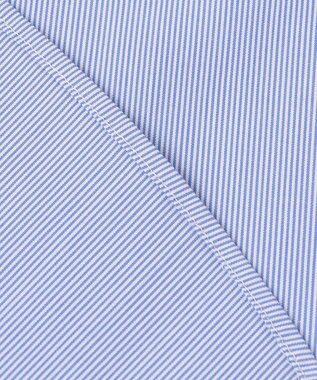 23区 L 【洗える】コットンポプリン ピンタック ブラウス ブルーストライプ