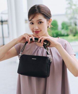 Tiaclasse 【2way/肩紐2TYPE】ちょうどいいサイズのショルダーミニバッグ ブラック