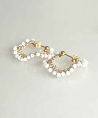 CASUMINO sweet pie mini 白蝶貝ピアス gold