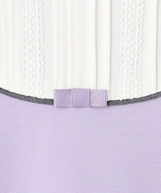 組曲 KIDS 【110-140㎝】【接触冷感・UVカット】サラリとヨークデザイン トップス ラベンダー