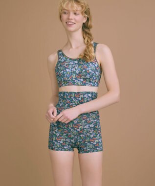 une nana cool MADEWITHLIBERTYFABRICナイトアップブラ ダークインディゴブルー