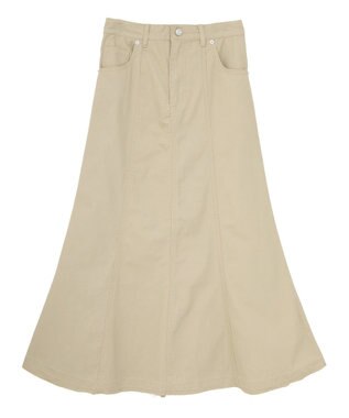 Green Parks チノマーメイドスカート Beige