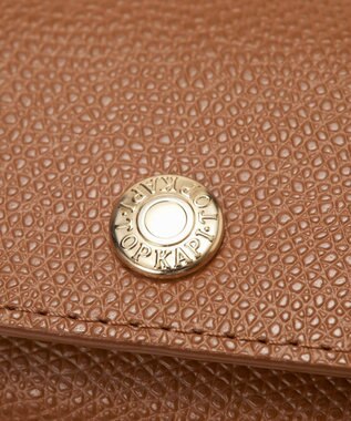 TOPKAPI 【TOPKAPI】角シボ型押し・三つ折りミニ財布 COLORATO コロラート ブラウン