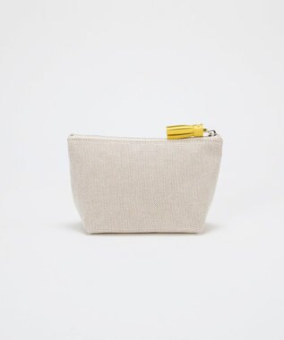 TOPKAPI 【Breath TOPKAPI】SMILE COLLECTION スマイル 刺繍 タッセルポーチ ベージュ