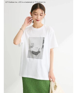 Green Parks ＬＩＦＥ　猫フォトＴシャツ White