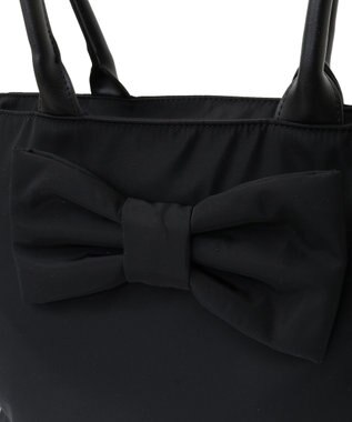 Maison de FLEUR フロントリボンキャリーオンバッグ Black