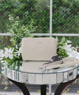 Tiaclasse 【2way/肩紐2TYPE】ちょうどいいサイズのショルダーミニバッグ グレージュ