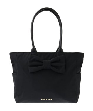 Maison de FLEUR フロントリボンキャリーオンバッグ Black