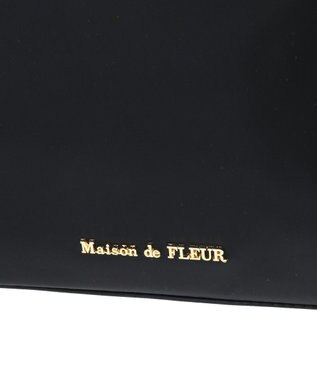 Maison de FLEUR フロントリボンキャリーオンバッグ Black
