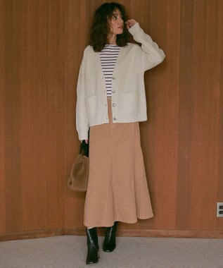 23区 VIOLAd'ORO ELMO エコムートン トートバッグ ダークブラウン系