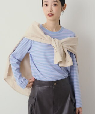 AMERICAN HOLIC クルーネックロングプルオーバー Sax