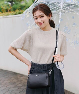 Tiaclasse 【2way/肩紐2TYPE】ちょうどいいサイズのショルダーミニバッグ ブラック