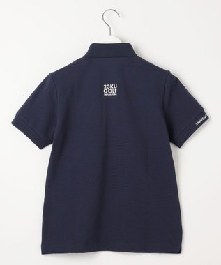 23区GOLF 【WOMEN】【吸水速乾・UVケア】カノコ 半袖ポロシャツ ネイビー系