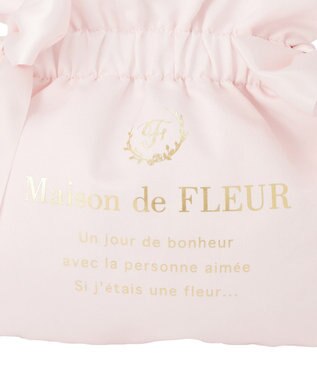 Maison de FLEUR ダブルリボン2Wayトートバッグ Pink