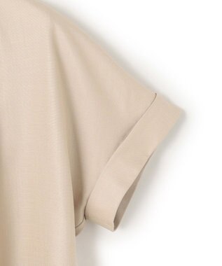 23区 【接触冷感/UVカット】ドライスラブストレッチ スキッパー ブラウス ベージュ系