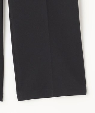 J.PRESS LADIES 【洗える・イージーケア】CUT GEORGETTE セミワイド パンツ ネイビー系