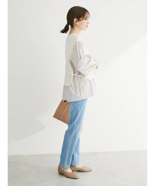 Green Parks 脇リボンドッキングプルオーバー Ecru