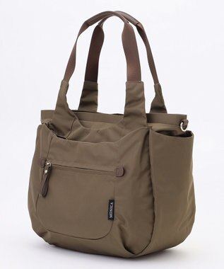 LA BAGAGERIE 【MONICA】ラウンド2WAYトートバッグ カーキ