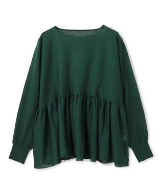 シアー ペプラムニット