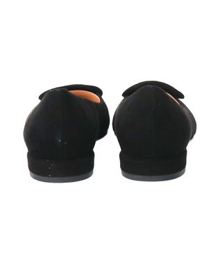 INTER-CHAUSSURES 【FABIO RUSCONI】ローヒールポインテッドトウパンプス ブラックスウェード