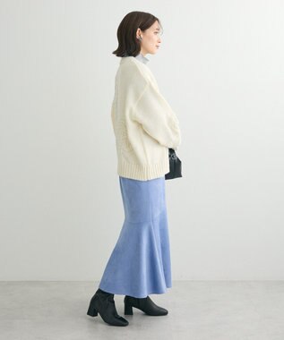 Green Parks ・ｓｗｉｎｇ　ｂｙ　バラ柄ニットカーディガン Off White