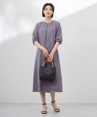 J.PRESS LADIES 【2way】バンブー バッグ ブラック系