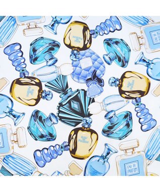Marca ＜春の新色！＞【Marcaオリジナル】パフュームボトル  大判 シルクツイル スカーフ ネイビー