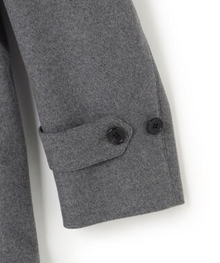 J.PRESS MEN ウールカシミヤビーバーステンカラーコート ライトグレー系