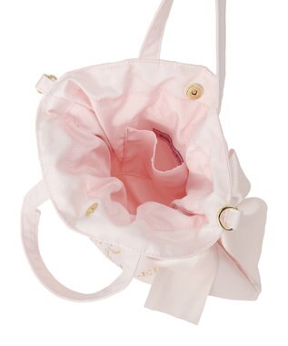 Maison de FLEUR ダブルリボン2Wayトートバッグ Pink