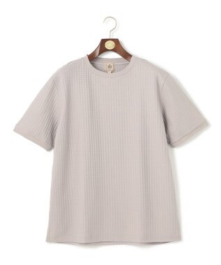J.PRESS MEN 【KING SIZE】【UVカット /  吸水速乾 / ビジネス対応】【J.PRESS PREMIUM JERSEY】リンクスチドリTシャツ ライトグレー系