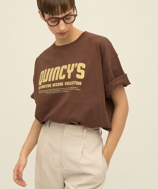 AMERICAN HOLIC CityプリントTシャツ Brown
