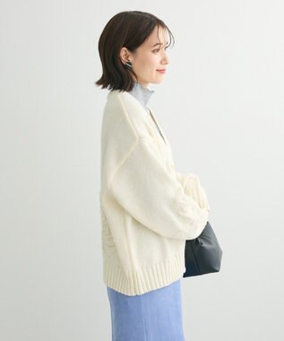 swing by バラ柄ニットカーディガン / Green Parks