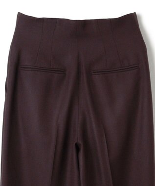 BEIGE， TERNES / フロントジップワイドパンツ Bordeaux