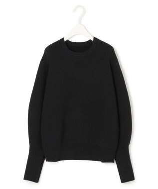 ICB 【洗える】 ウールポリエステルハイゲージ ニット ブラック系