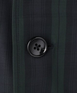 J.PRESS MEN 【オンオフ兼用 / ストレッチ / 撥水 / 洗える】トリコット3レイヤーバルマカンショートコート / フードデタッチャブル ネイビー系3